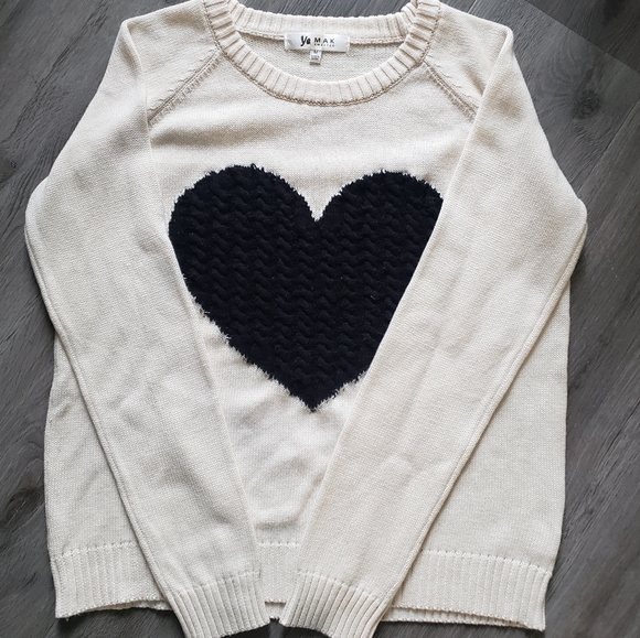 Ye Mak Heart Sweater Sz M - Picture 2 of 7